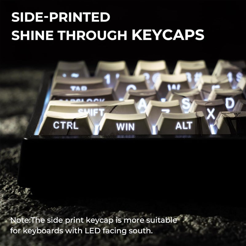 GMKWTL أغطية مفاتيح XVX Tiger Double Shot PBT، مجموعة أغطية مفاتيح مطبوعة من الجانبين، مناسبة لأغطية مفاتيح لوحة المفاتيح بروفايل شيري، صبغ صبغ بالألوان، مناسبة للوحة المفاتيح 60% 65% 75% 80% 96% 100% - Image 3